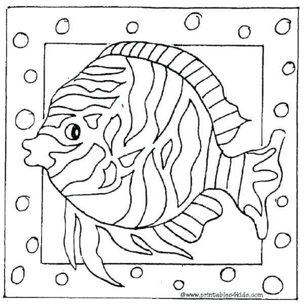 600x600 Tropical Coloring Pages Tropical Fish Coloring Page Printable