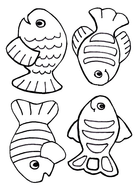 534x712 Fish Coloring Pages For Preschoolers