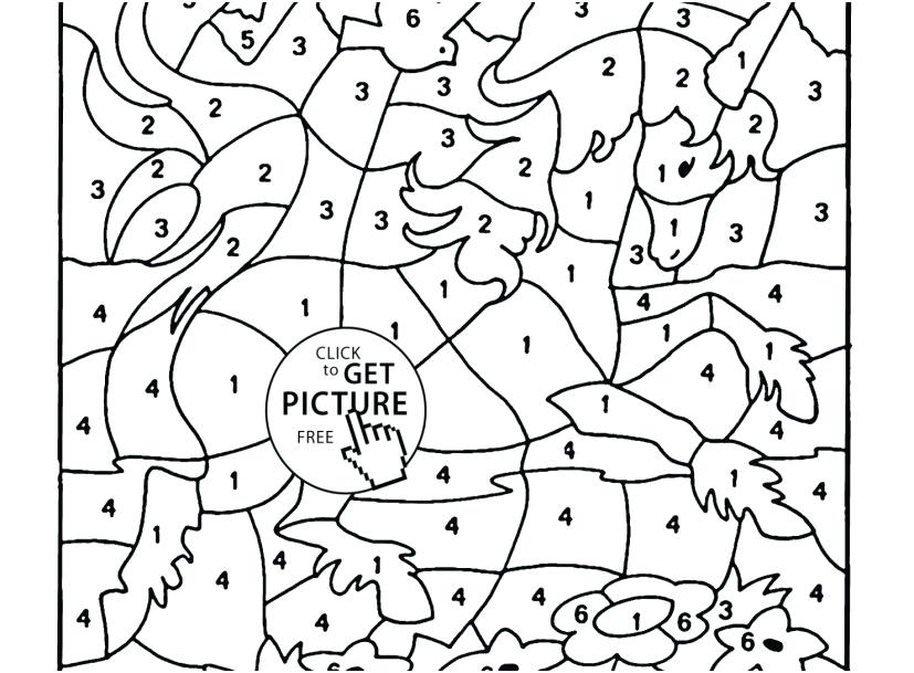 827x609 Number Coloring Page Expert Color