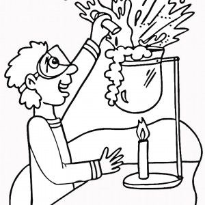 300x300 Science Explosion Color Sheet Activities Coloring Page