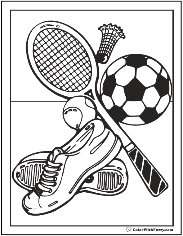590x762 Sports Coloring Pages Pdf Sports Coloring Sheets Customize