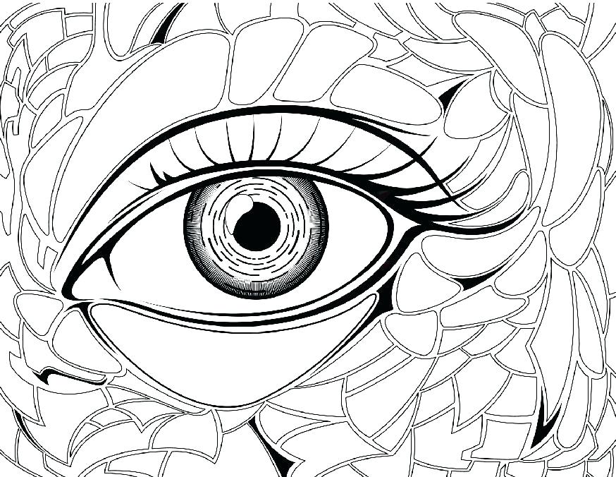 874x676 Eyeball Coloring Pages Eye Coloring Page Eye Brawl Colouring Pages