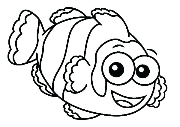 600x425 Clown Fish Coloring Page Fish Coloring Pages Printable Angler Fish