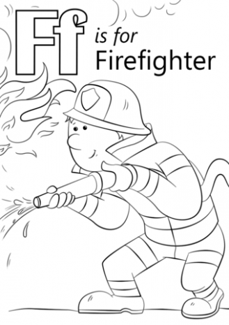 329x465 Fresh Firefighter Coloring Page Fireman Pages With Kids