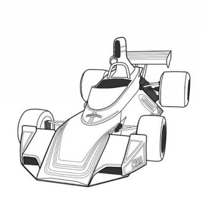 700x691 Fittipaldi Classic Race Car Coloring Page Free Online