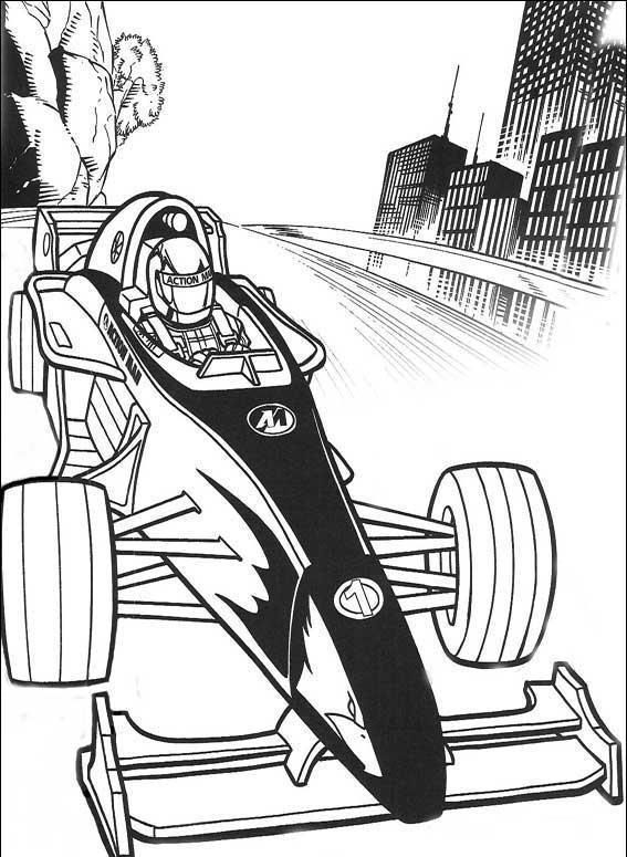 567x775 Action Man On Coloring Page Cars Coloring Pages