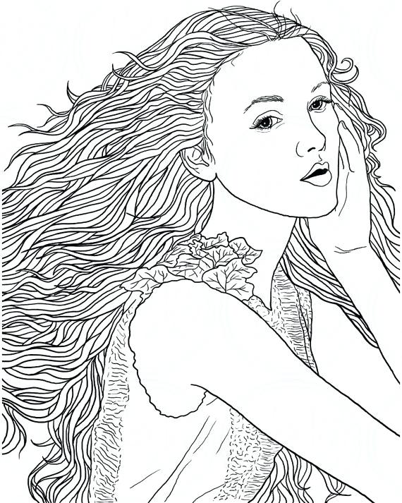 570x713 Black And White Coloring Pages For Adults
