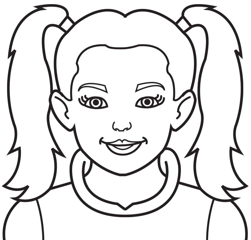 842x808 Smiley Face Coloring Page Unique Girl Face Coloring Page Girls