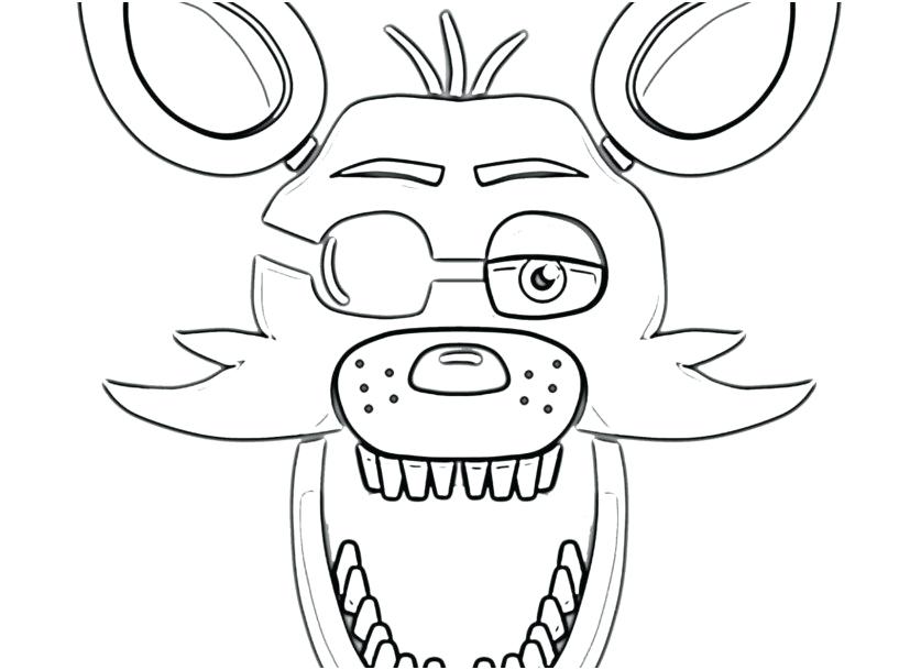 827x609 Cute Foxy Coloring Pages Coloring Pages Photo Foxy Face Coloring