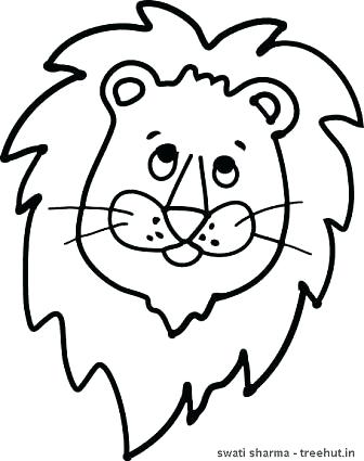336x425 Lion Face Coloring Page Lion Face Mask Template Coloring Page Top