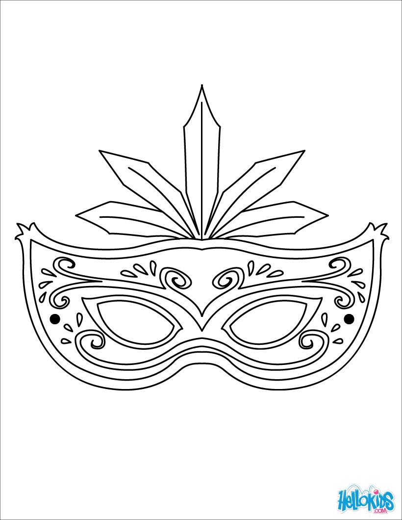 820x1060 Masks Coloring Pages Online Printable Masks Templates To Color