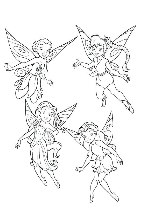 567x794 Faerie Coloring Pages