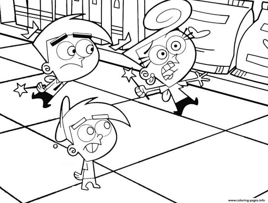 1024x779 Perfect Fairly Odd Parents Coloring Pages