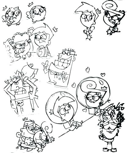 416x500 Fairly Odd Parents Coloring Pages Fairly Odd Parents Coloring