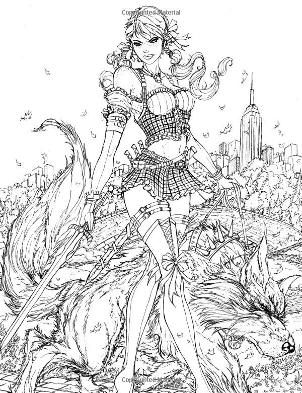 600x781 Fairy Tales Adult Coloring Book