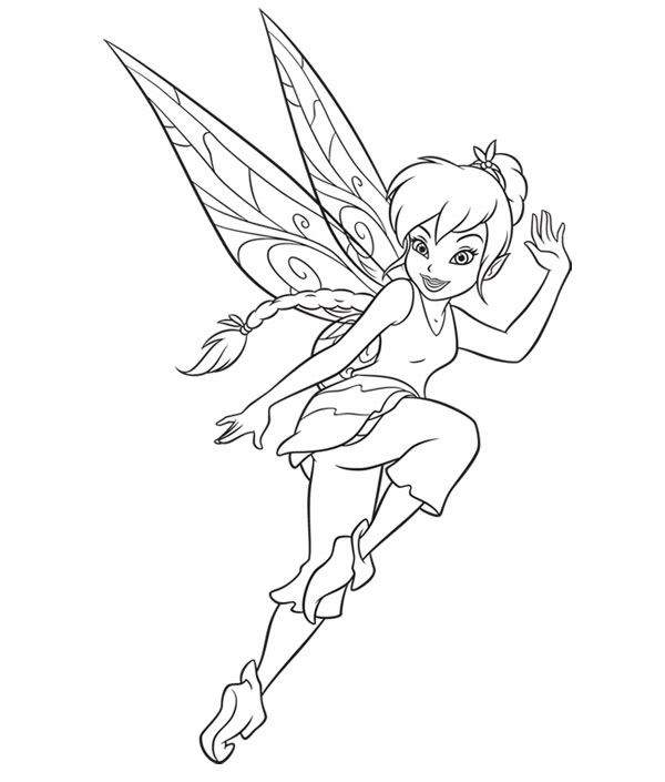 600x705 Fairy Coloring Pages Peter Pan Pixie Fairy Coloring Page Favv
