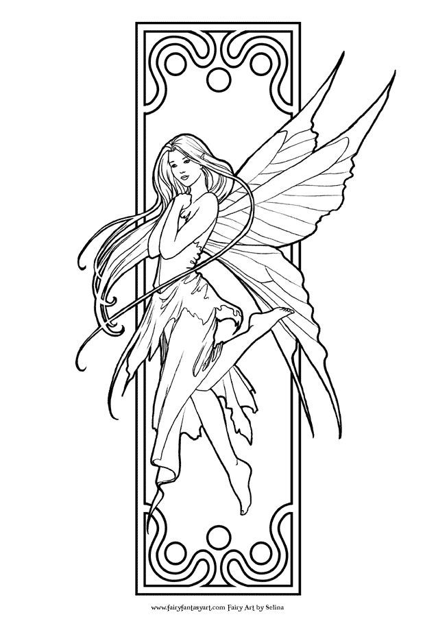 636x900 Fairy Coloring Pages
