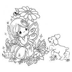 230x230 Top Free Printable Beautiful Fairy Coloring Pages Online