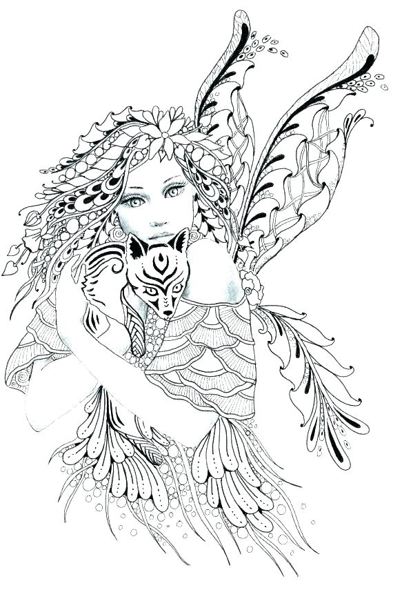 570x855 Fairy Tale Coloring Pages For Deepart