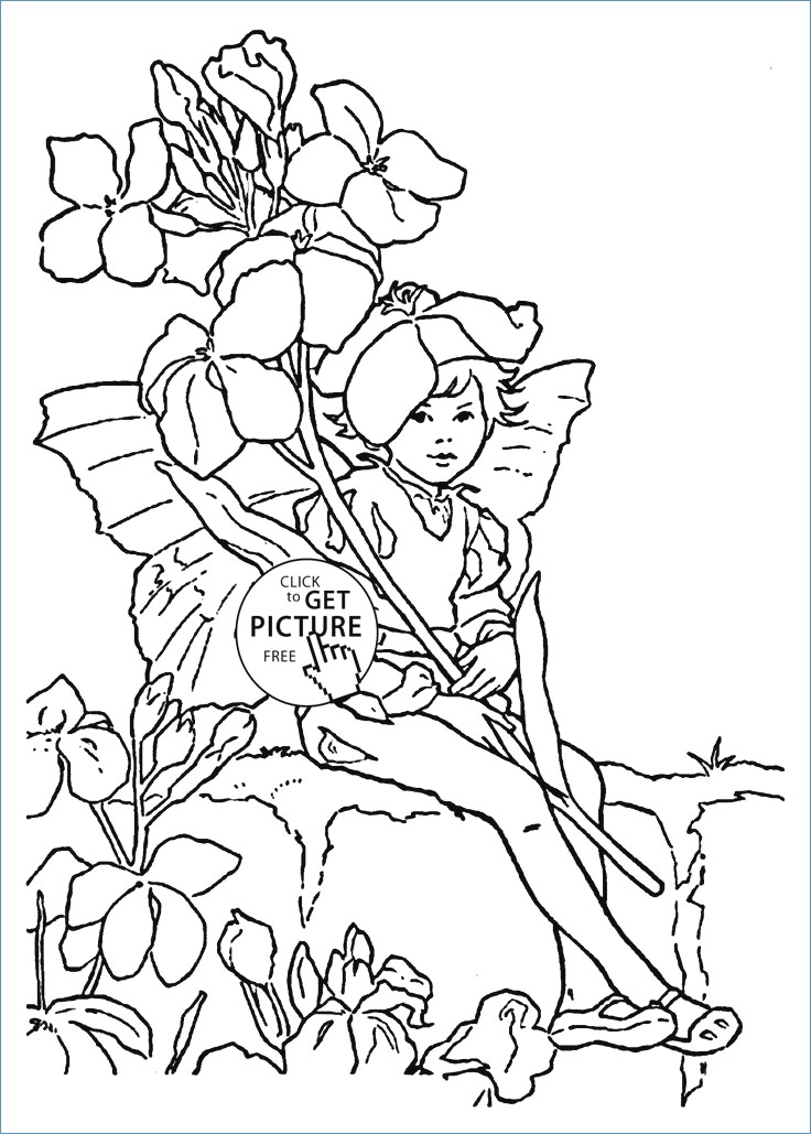 736x1029 Letter S For Strawberry Flower Fairy Coloring Page