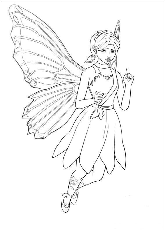 567x794 Fairy Coloring Pages