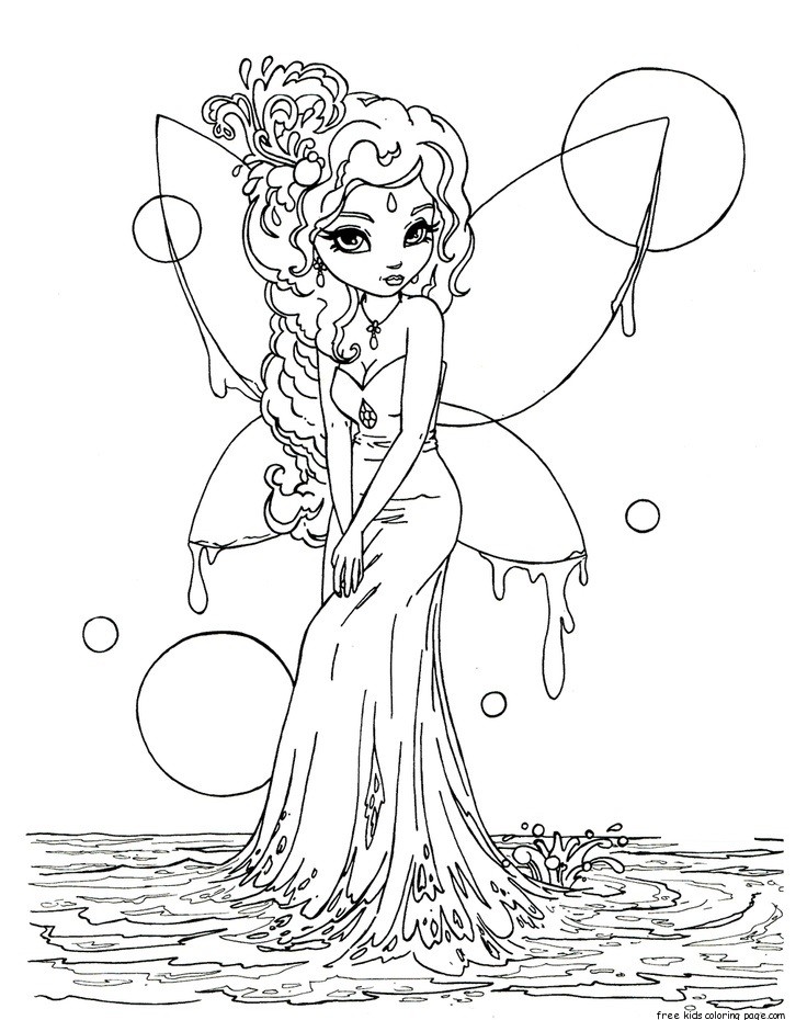 736x930 Free Printable Fairy Coloring Pages