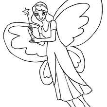 220x220 Fairy Coloring Pages