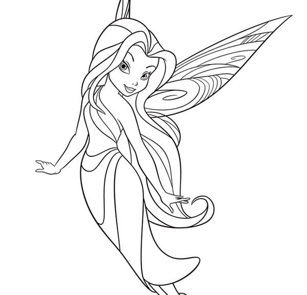 600x576 Fairy Coloring Pages