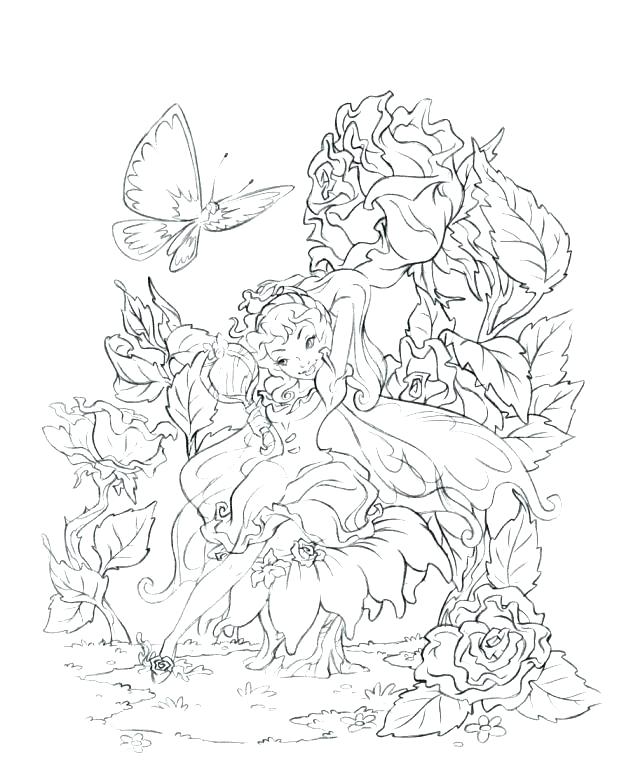 631x770 Free Fairy Coloring Pages For Adults Fairy Coloring Pages Free