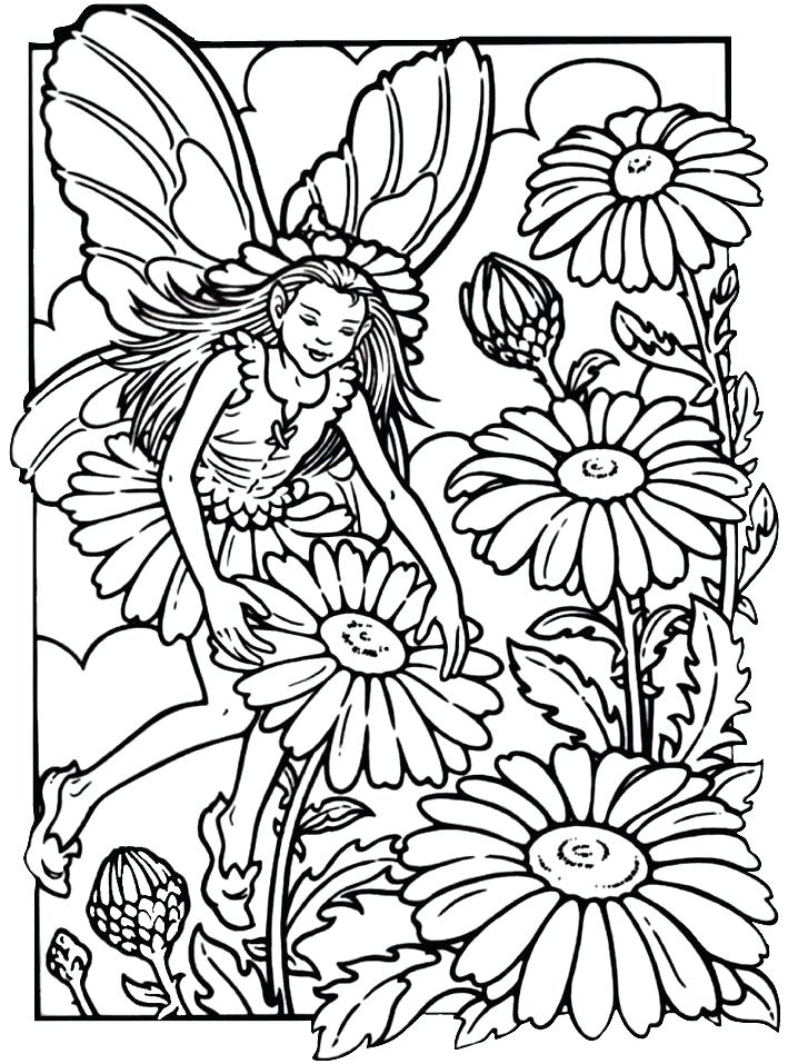 718x957 Superb Various Adult Fairy Coloring Pages Online Free Downloads
