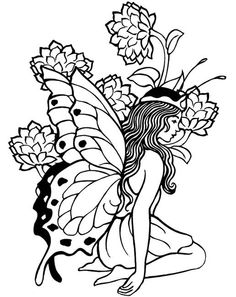 236x297 Fairy Coloring Pages For Adults Enchanted Designs Fairy