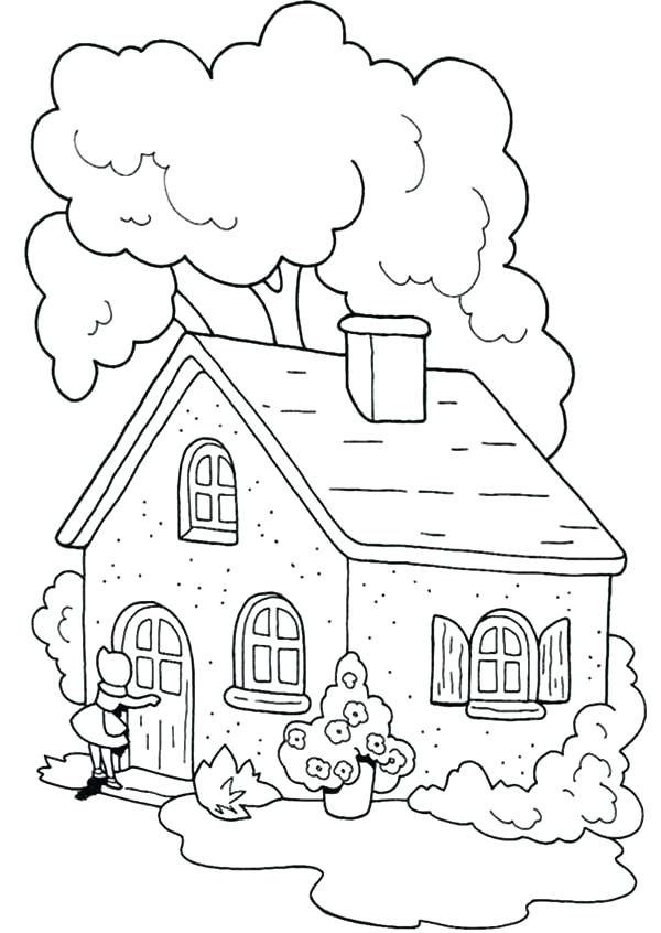600x846 Little Red Riding Hood Coloring Pages Fairy House Coloring Pages