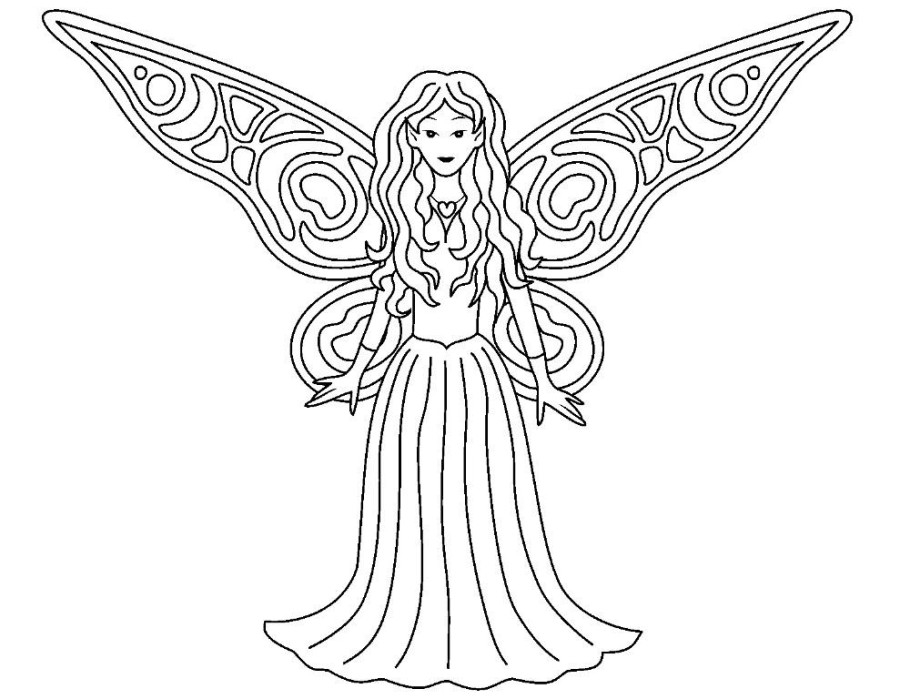 900x699 Fairy Princess Coloring Pages Printable Fairy Princess Coloring