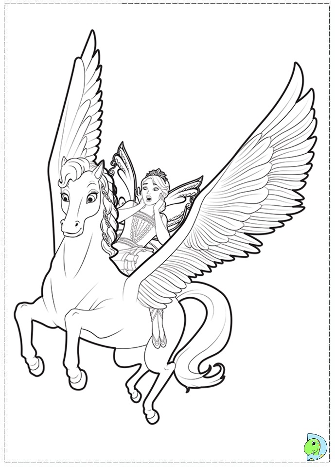 691x960 Barbie Mariposa And The Fairy Princess Coloring Page