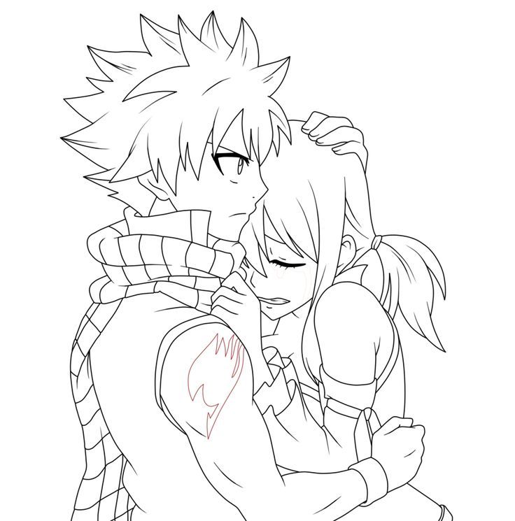 736x745 Image Result For Fairy Tail Natsu And Lucy Coloring Pages Anime