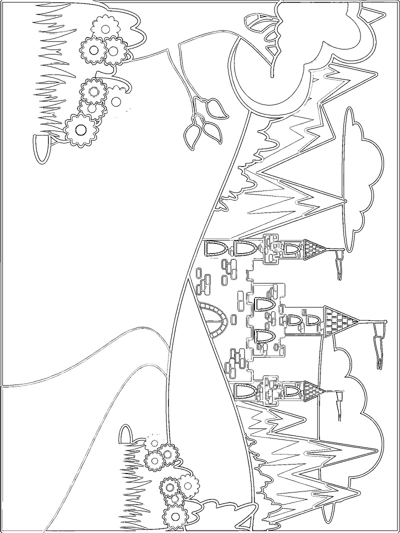 800x1066 Fairytale Castles Coloring Pages
