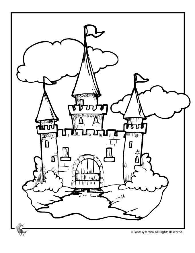 680x880 Fantasy Jr Fairy Tale Castle Coloring Page Princess Party