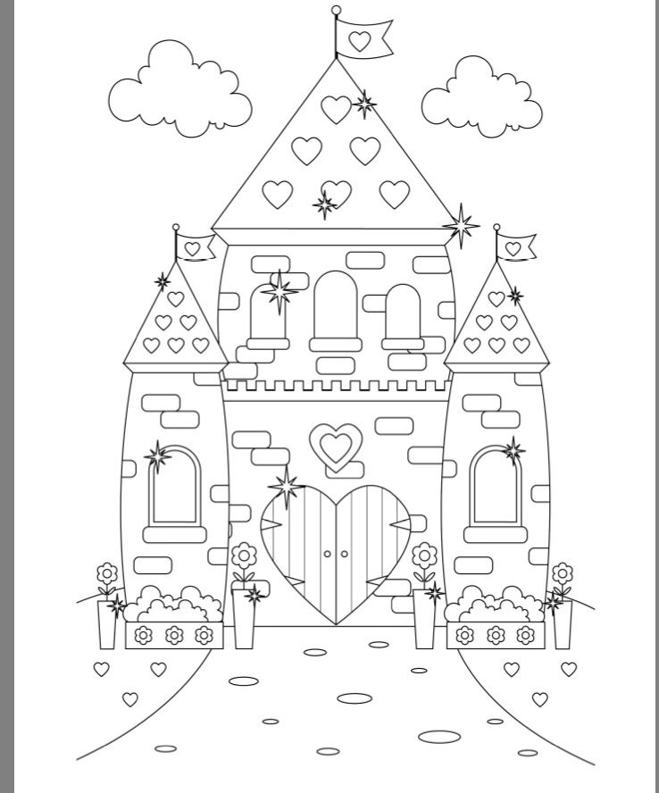 738x888 Princess Castle Colouring Page Castle Coloring Pages