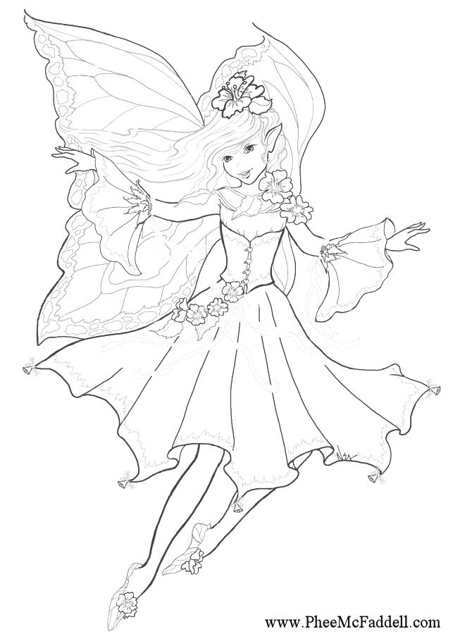 670x900 Tooth Fairy Coloring Page Stock Vector Illustration Of Page Free