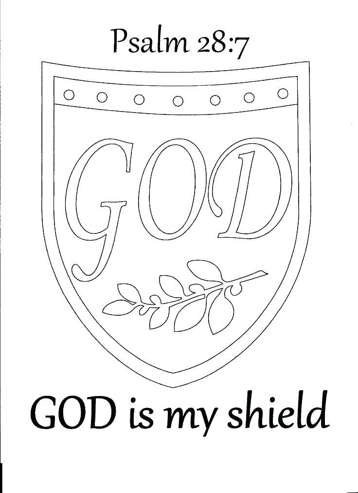 736x1012 Shield Of Faith Coloring Page Faith Coloring Pages Excellent