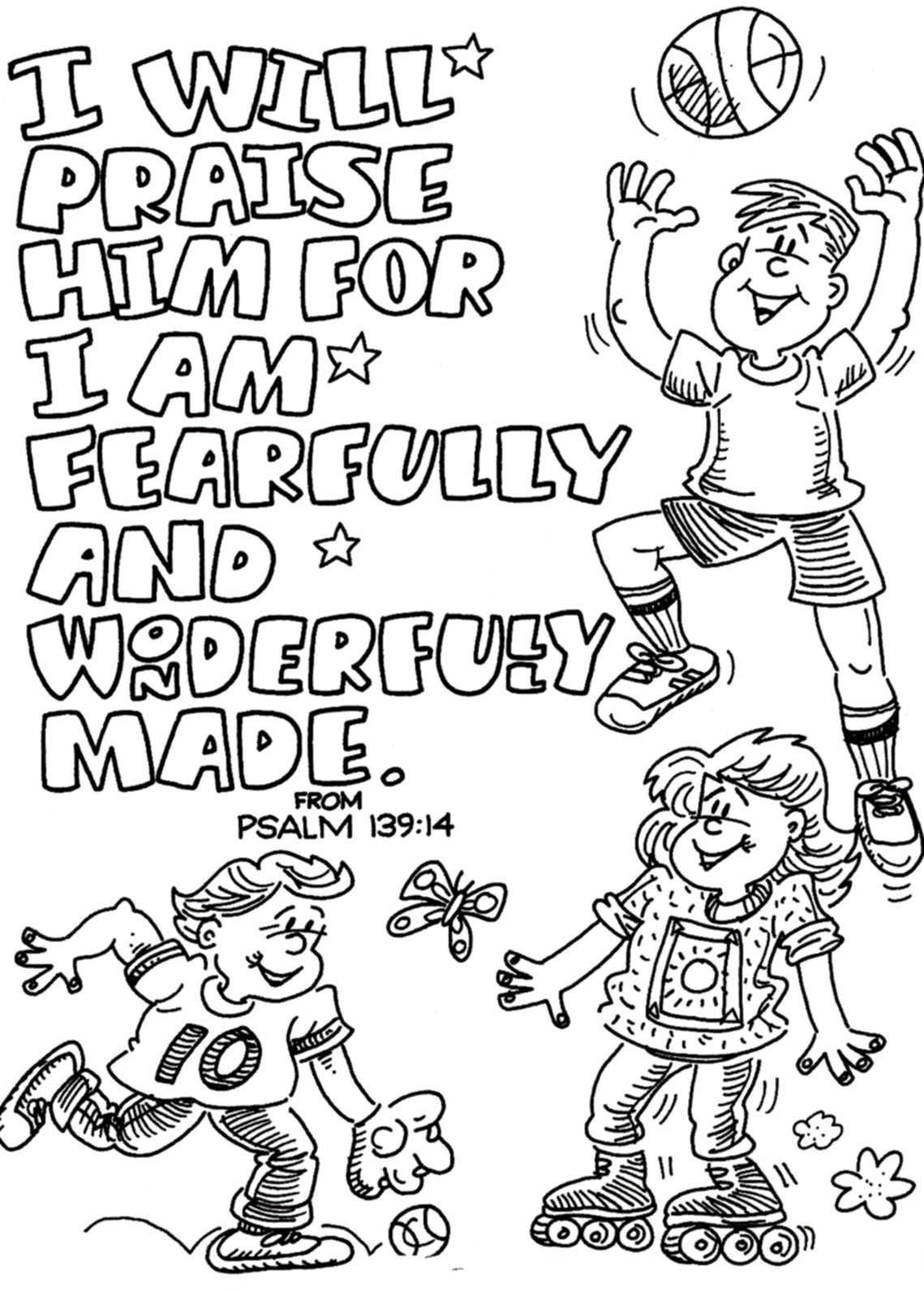 1139x1592 Faith Coloring Page To Print I Will Praise Him Preschool
