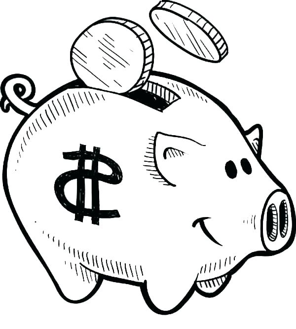 600x667 Coloring Pages Of Money Money Coloring Pages Money Coloring Page