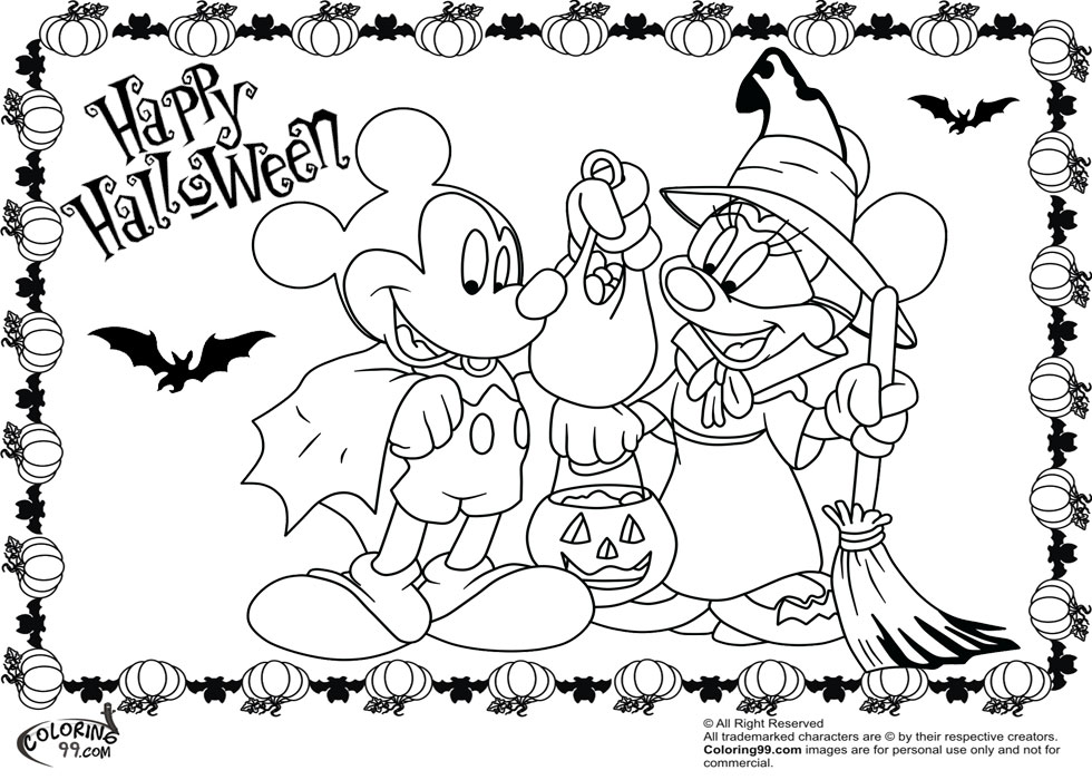 980x700 Princess Halloween Coloring Pages