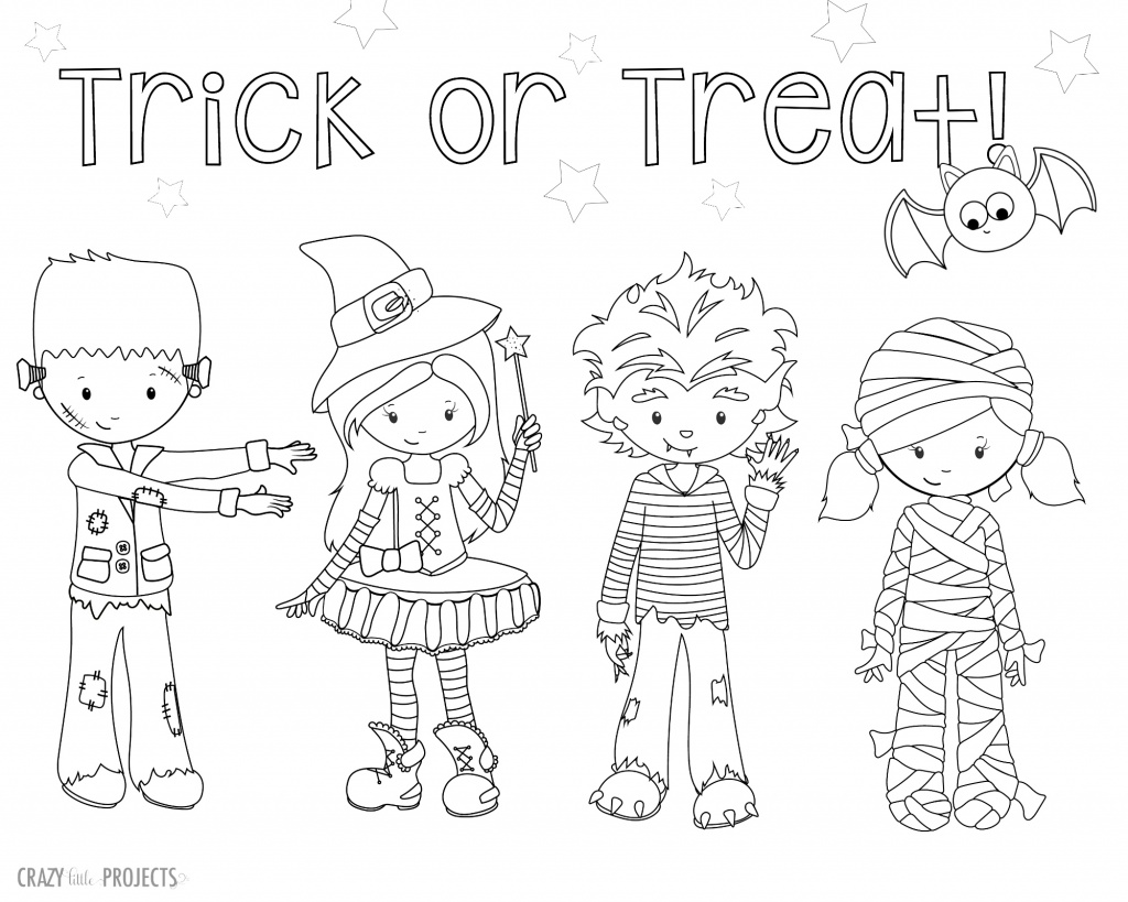 1024x819 Cute Free Printable Halloween Coloring Pages