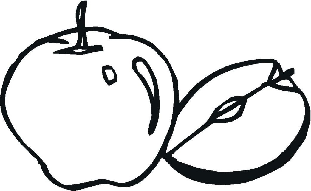 1043x641 Fall Apples Coloring Pages Free Printable Apple For Kids Page