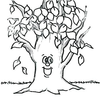 350x350 Apple Tree Coloring Page