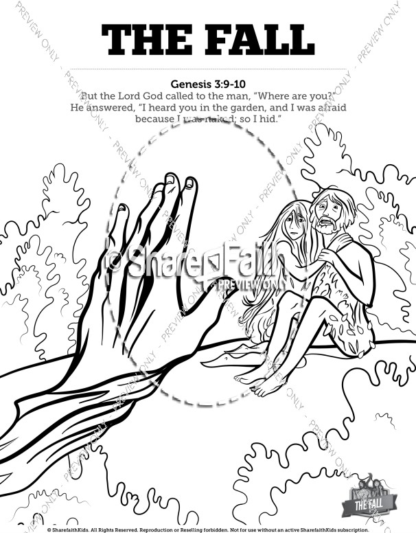 606x776 The Fall Of Man Genesis Bible Coloring Pages Sunday School