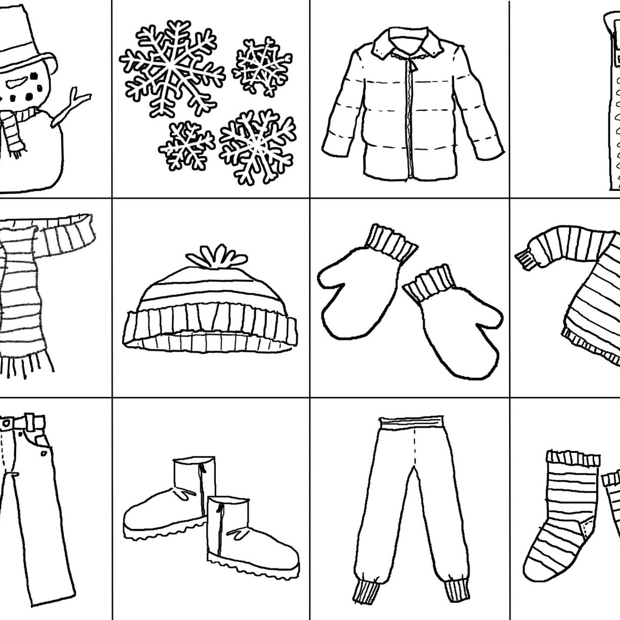 Fall Clothes Coloring Pages at GetDrawings | Free download