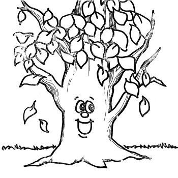 350x350 Fall Coloring Pages For Kids Printable Vitlt Com Regarding