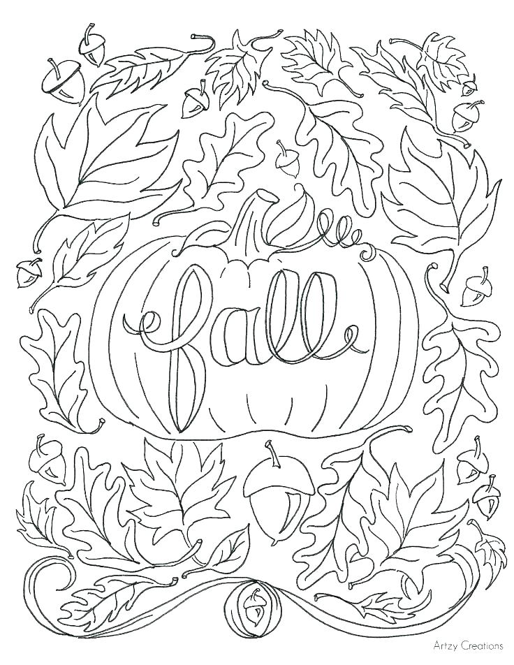 736x952 Printable Fall Coloring Pages For Kids Sheets Free Disney